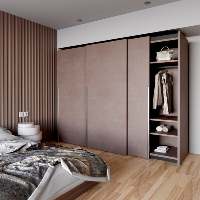 Bedroom furniture with sliding door wardrobe
