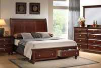 Classic cherry wood bedroom furniture set