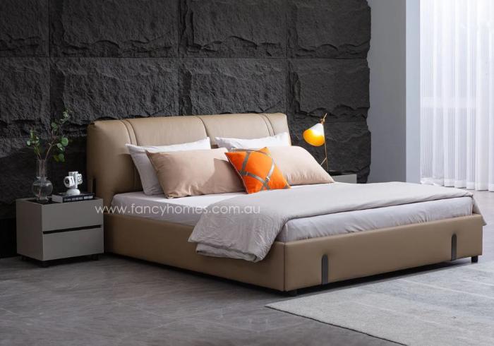 Contemporary Design Idiosyncratic Leather Bed - Online Furniture Store ... Contemporary bed frame and dresser combo