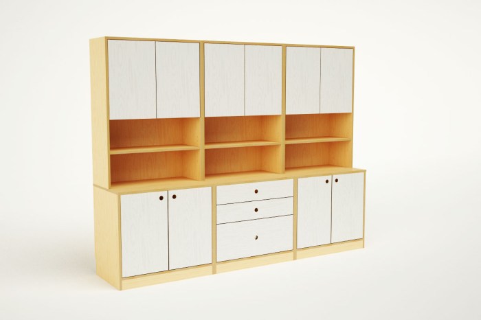 Modular storage bedroom furniture package