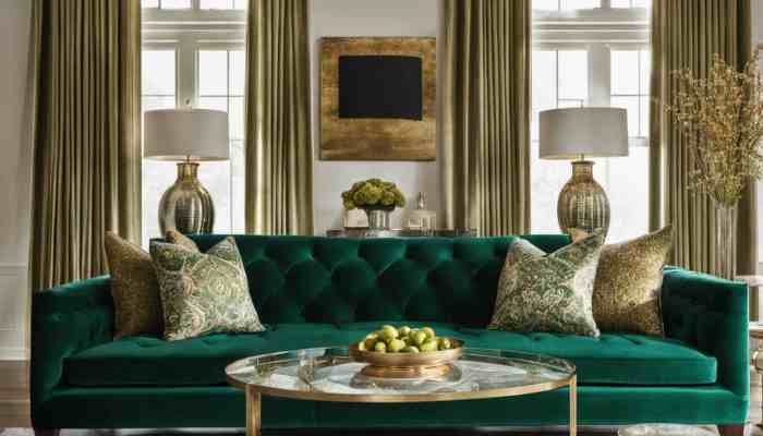 Luxurious Velvet Sofa - AptDeco Luxurious Velvet Sofa - AptDeco