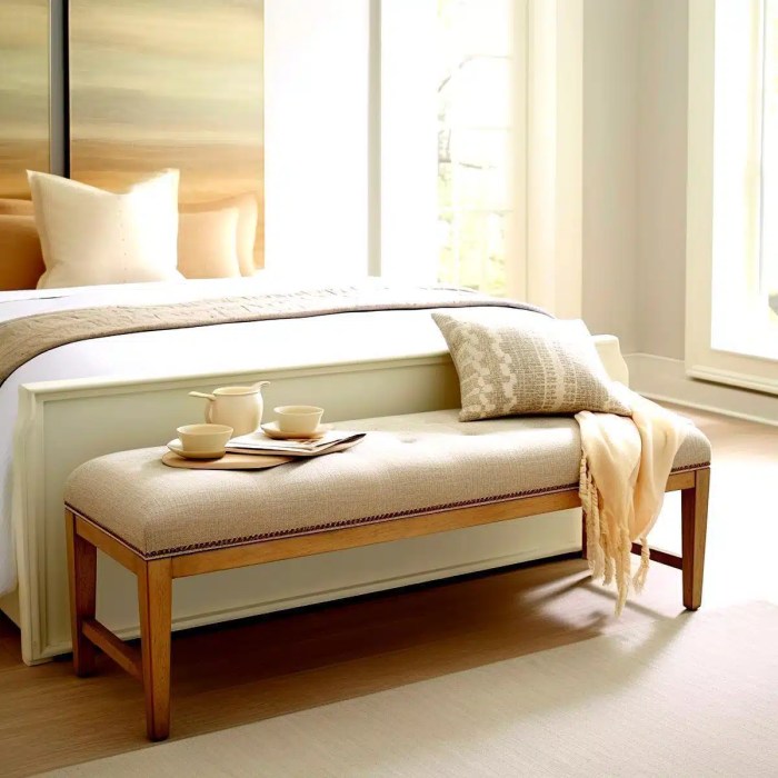 Bedroom furniture collection with bench seat