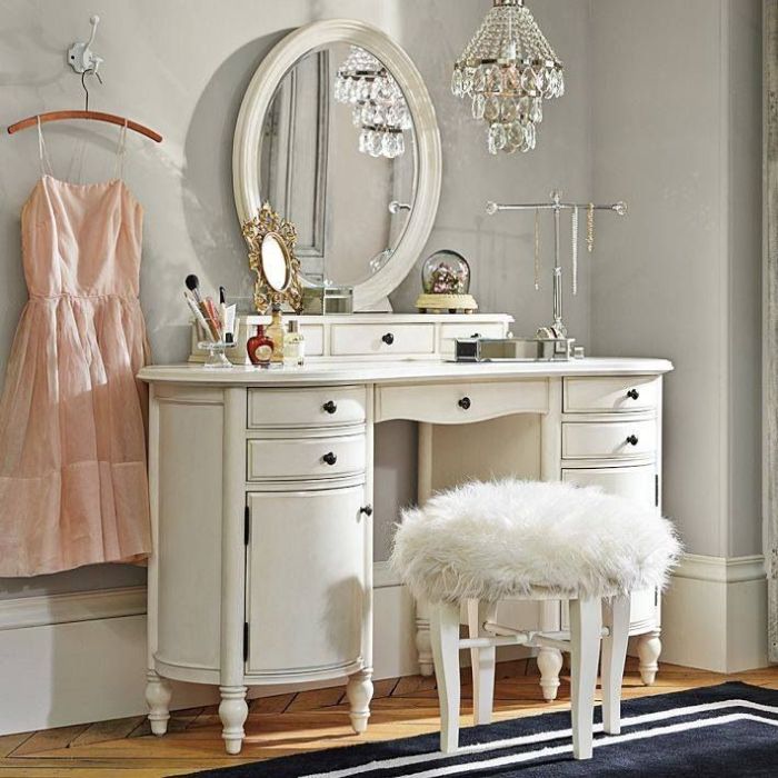 Bedroom Vanity With Storage - Foter Bedroom furniture set with vanity and mirror